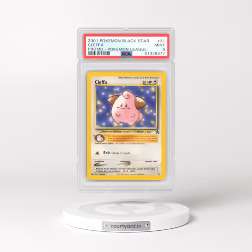 1999 Black Star Promos #31 Cleffa - Pokémon League (PSA 9 MINT)