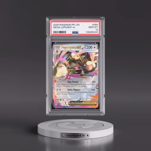 2025 Pokémon Pfl EN-Phantasmal Flames #084 Mega Lopunny EX - Holo (PSA 10 GEM MINT)