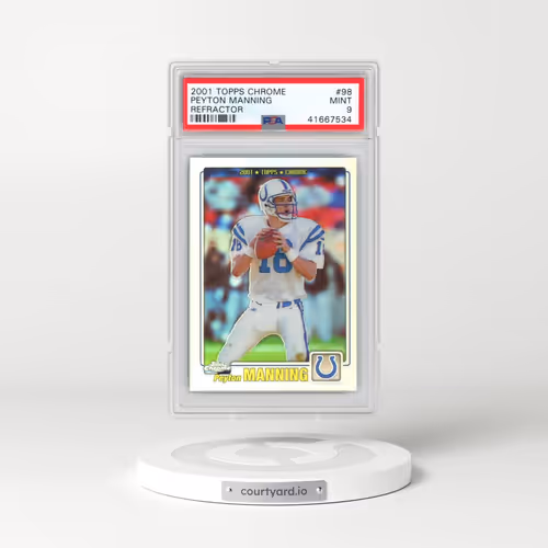 2001 Topps Chrome #98 Peyton Manning - Refractor (PSA 9 MINT)