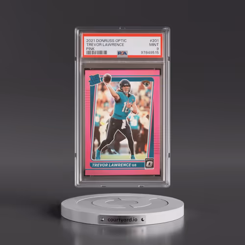 2021 Panini Donruss Optic #201 Trevor Lawrence - Pink (PSA 9 MINT)