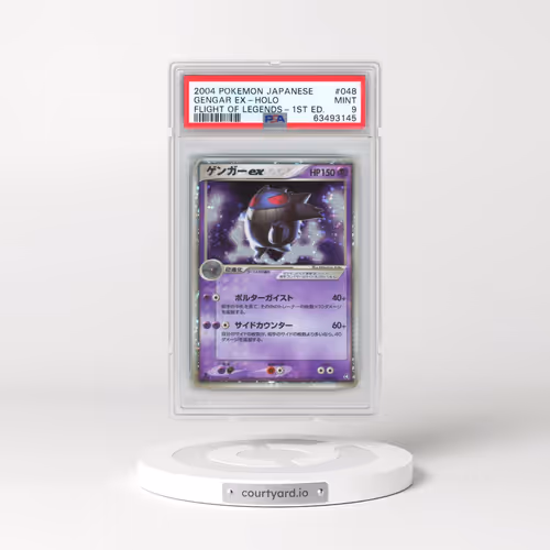 2004 Pokémon Flight of Legends #048 Gengar EX - 1st Edition Holo Holo (PSA 9 MINT)