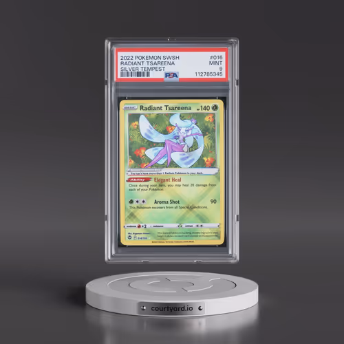 2022 Pokémon Sword & Shield Silver Tempest #016 Radiant Tsareena - Holo (PSA 9 MINT)
