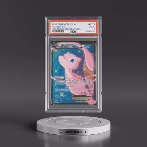 2013 Pokémon Black & White Legendary Treasures Radiant Collection #RC24 Mew EX - Holo Full Art (PSA