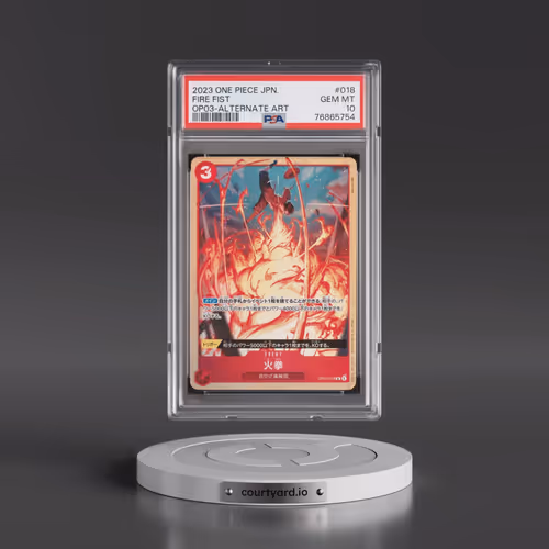 2023 One Piece Japanese OP03-Pillars of Strength #018 Fire Fist - Alternate Art (PSA 10 GEM MINT)