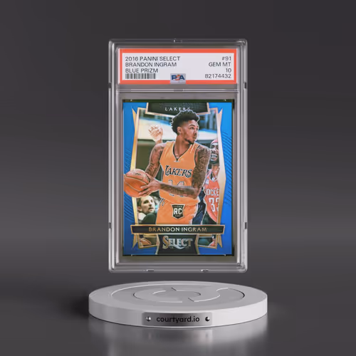 2016 Panini Select #91 Brandon Ingram - Blue Prizm (PSA 10 GEM MINT)