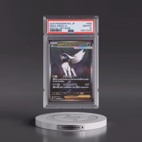 2025 Pokémon M1l-Mega Brave #089 Mega Absol EX - Holo Special Art Rare (PSA 10 GEM MINT)