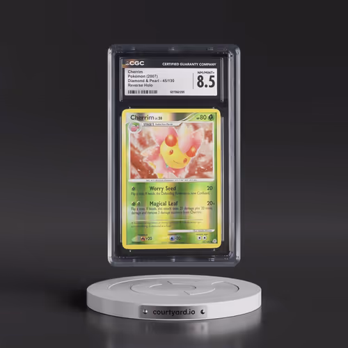 2007 Diamond & Pearl #45/130 Cherrim - Reverse Holo (CGC 8.5 NM-MT+)