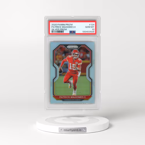 2020 Panini Prizm #124 Patrick Mahomes II - Silver Prizm (PSA 10 GEM MINT)