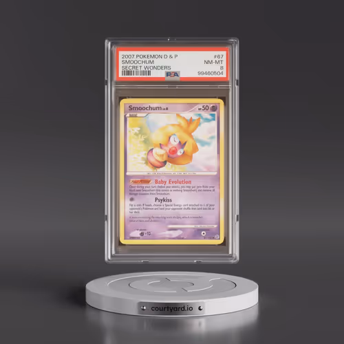 2007 Pokémon Diamond & Pearl Secret Wonders #67 Smoochum (PSA 8 NM-MT)