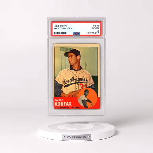 1963 Topps #210 Sandy Koufax (PSA 2 GOOD)