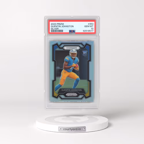 2023 Panini Prizm #353 Quentin Johnston - Silver Prizm (PSA 10 GEM MINT)