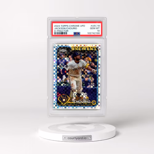 2024 Topps Chrome Update #USC18 Jackson Chourio - X-Fractor (PSA 10 GEM MINT)