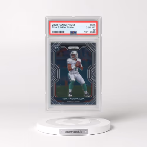 2020 Panini Prizm #339 Tua Tagovailoa (PSA 10 GEM MINT)