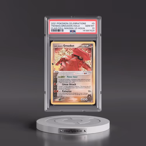 2021 Pokémon Celebrations Classic Collection #9 Team Magma's Groudon - Holo (PSA 10 GEM MINT)