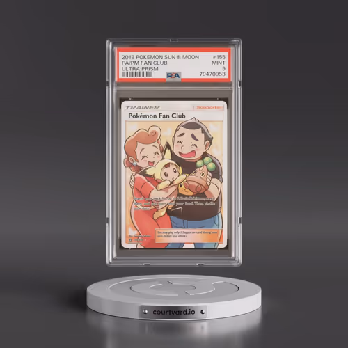 2018 Pokémon Sun & Moon Ultra Prism #155 Pokemon Fan Club - Full Art (PSA 9 MINT)