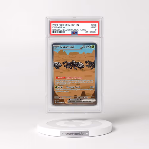 2024 Pokémon Ssp EN-Surging Sparks #236 Durant EX - Holo Special Illustration Rare (PSA 9 MINT)