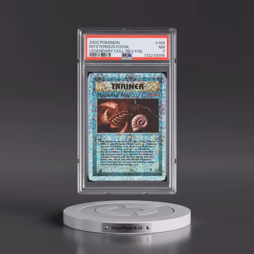 2002 Pokémon Legendary Collection #109 Mysterious Fossil - Reverse Foil (PSA 7 NM)