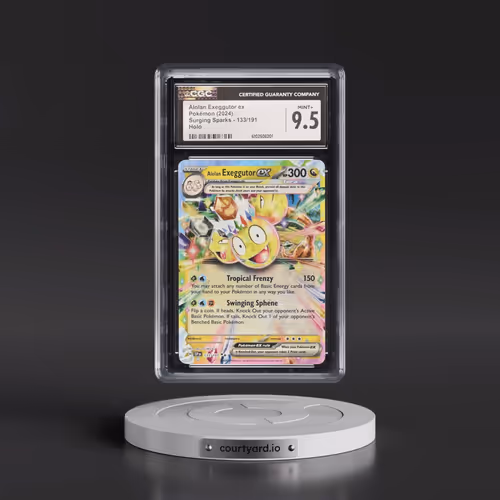 2024 Pokémon Ssp EN-Surging Sparks #133 Alolan Exeggutor EX - Holo (CGC 9.5 MINT+)