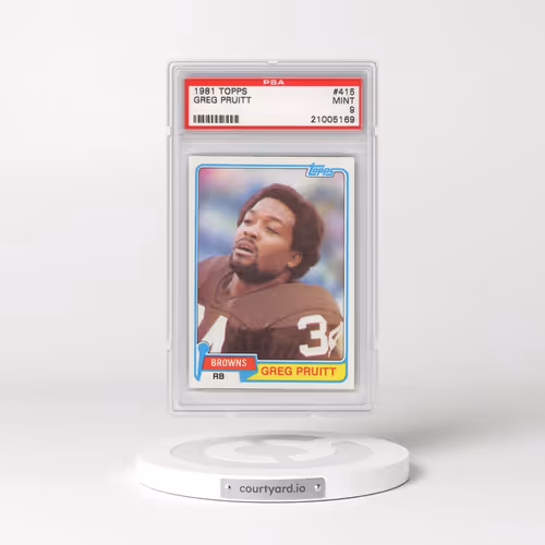 1981 Topps #415 Greg Pruitt (PSA 9 MINT)
