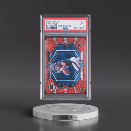 2023 Panini Mosaic NFL Debut #ND3 CJ Stroud - Red Sparkle (PSA 9 MINT)