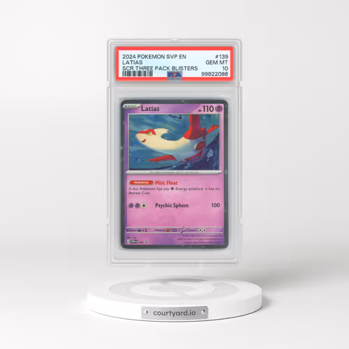 2023 Black Star Promos - Scarlet & Violet SVP EN #139 Latias - Stellar Crown Three Pack Blisters (PSA 10 GEM MINT)