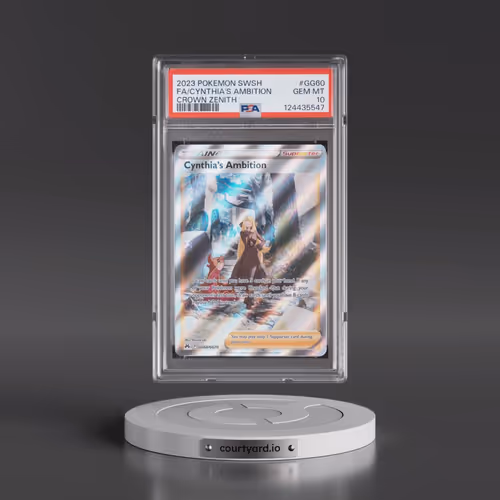 2023 Pokémon Sword and Shield Crown Zenith #GG60 Cynthia's Ambition - Full Art (PSA 10 GEM MINT)