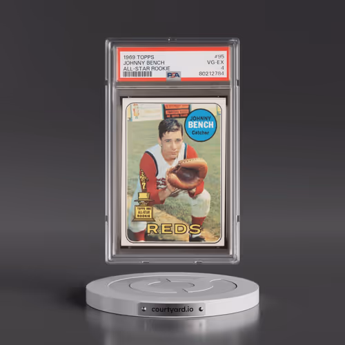 1969 Topps #95 Johnny Bench - All-Star Rookie (PSA 4 VG-EX)