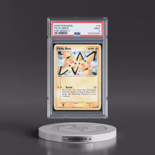 2006 Pokémon Pop Series 3 #16 Pichu Bros. (PSA 9 MINT)