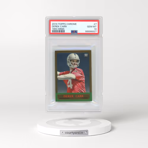 2014 Topps Chrome 1963 Minis #7 Derek Carr (PSA 10 GEM MINT)