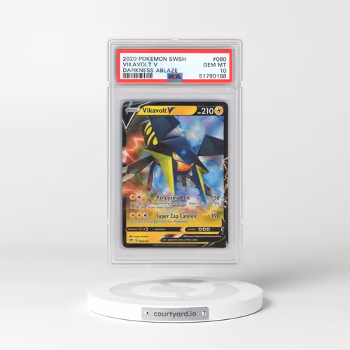 2020 Pokémon Sword & Shield Darkness Ablaze #060 Vikavolt V - Holo (PSA 10 GEM MINT)
