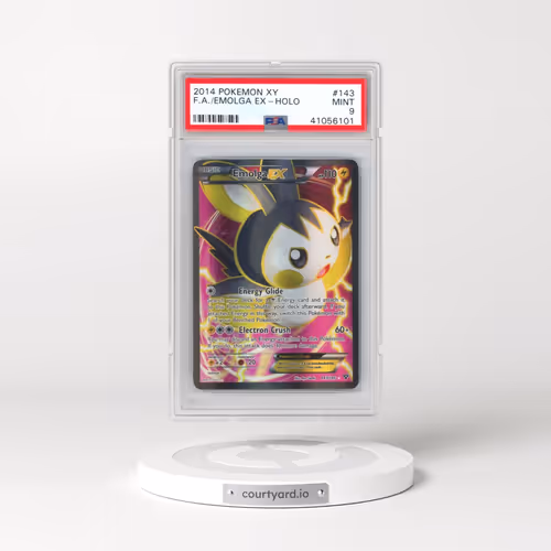 2014 Pokémon XY #143 Emolga EX - Holo Full Art (PSA 9 MINT)
