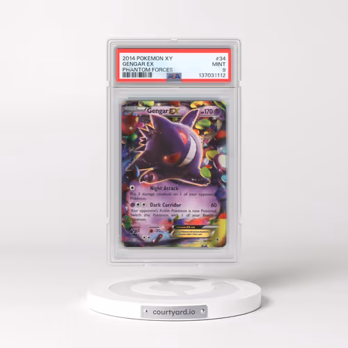 2014 Pokémon XY Phantom Forces #34 Gengar EX - Holo (PSA 9 MINT)