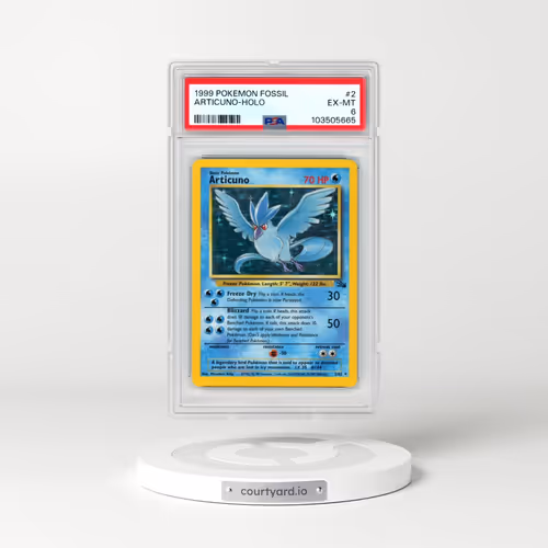 1999 Pokémon Fossil #2 Articuno - Holo (PSA 6 EX-MT)