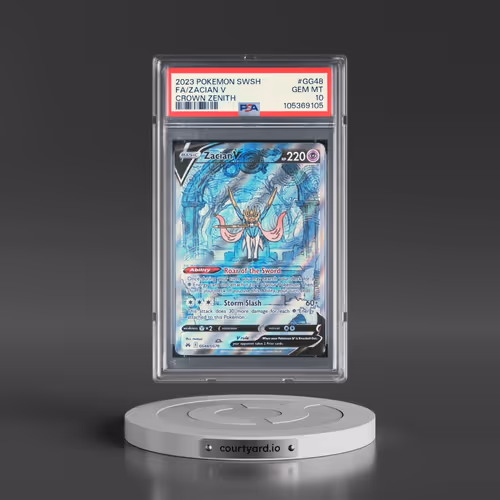 2023 Pokémon Sword and Shield Crown Zenith #GG48 Zacian V - Holo Full Art (PSA 10 GEM MINT)