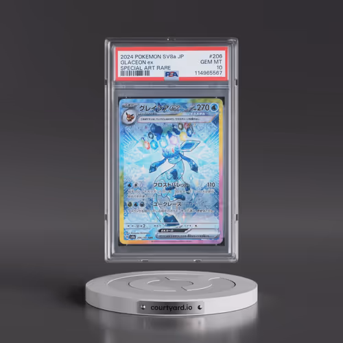2024 Pokémon Sv8a-Terastal Fest EX #206 Glaceon EX - Holo Special Art Rare (PSA 10 GEM MINT)