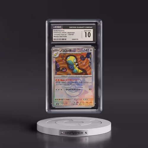 2024 Pokémon Sv8a-Terastal Fest EX #130 Dudunsparce - Reverse Holo Master Ball (CGC 10 GEM MINT)