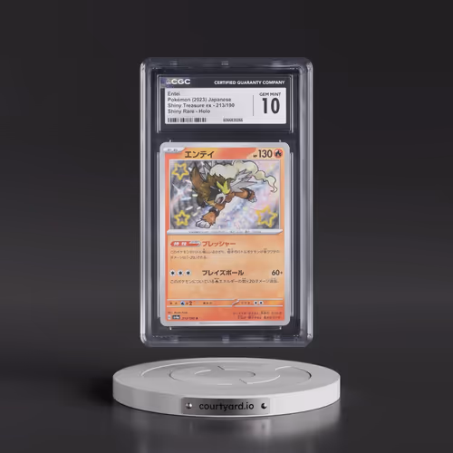 2023 Shiny Treasure ex #213/190 Entei - Shiny Rare Holo (CGC 10 GEM MINT)
