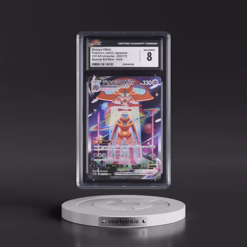 2022 VSTAR Universe #222/172 Deoxys VMAX - Special Art Rare Holo (CGC 8 NM-MT)