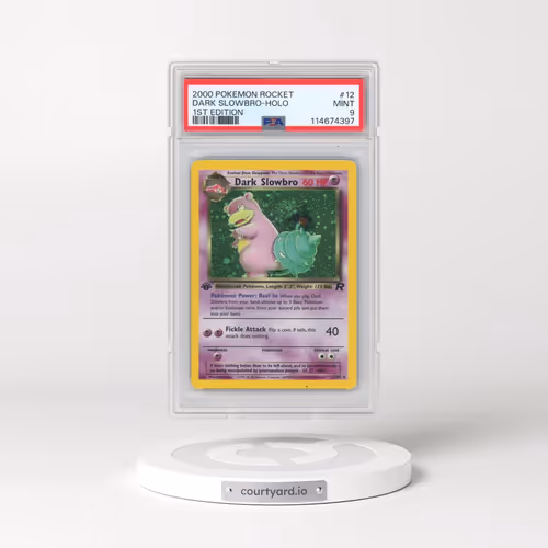 2000 Pokémon Rocket #12 Dark Slowbro - 1st Edition Holo (PSA 9 MINT)