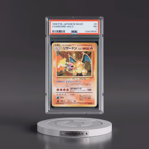 1996 Pokémon Basic #6 Charizard - Holo (PSA 1 PR)