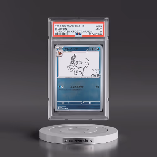 2023 Pokémon SV-P Promo #069 Glaceon - YU Nagaba X Pokemon Card Game Campaign (PSA 9 MINT)