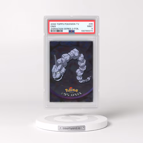 2000 Topps Pokémon TV Animation Series 2 #95 Onix - Foil (PSA 9 MINT)