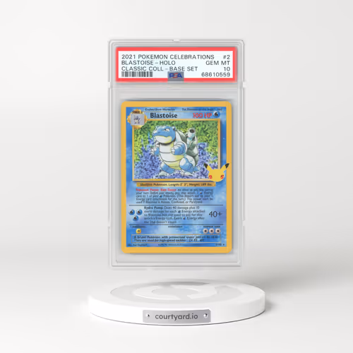 2021 Pokémon Celebrations Classic Collection #2 Blastoise - Holo (PSA 10 GEM MINT)