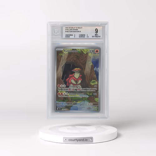 2024 Stellar Crown - SCR EN #146 Turtonator - Illustration Rare Holo (BGS 9 MINT)