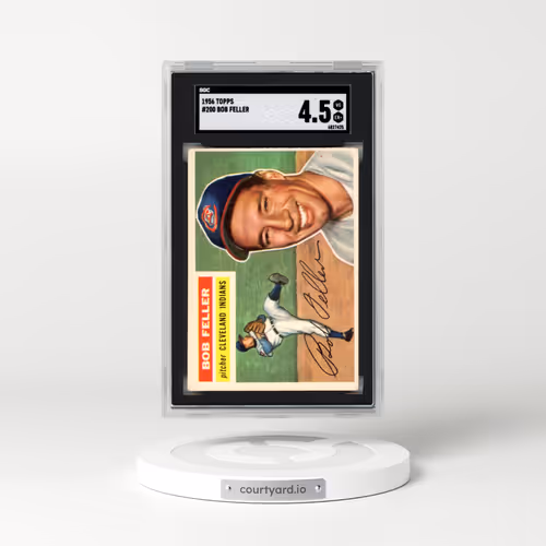 1956 Topps #200 Bob Feller (SGC 4.5 VG-EX+)