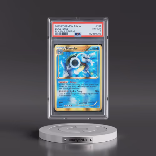 2013 Pokémon Black & White Plasma Storm #137 Blastoise (PSA 8 NM-MT)