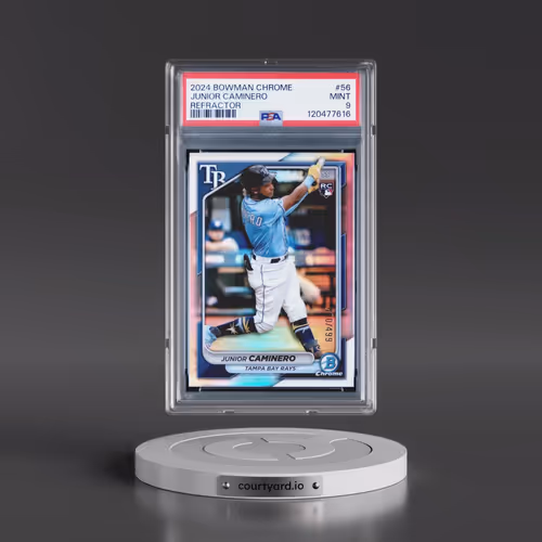 2024 Bowman Chrome #56 Junior Caminero - Refractor (PSA 9 MINT)