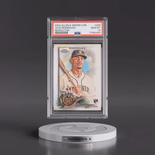2022 Topps Allen & Ginter Chrome #269 Julio Rodriguez - Refractor (PSA 10 GEM MINT)