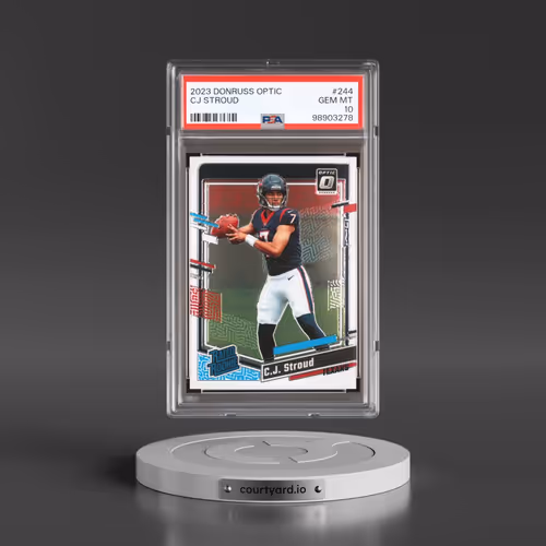 2023 Panini Donruss Optic #244 CJ Stroud (PSA 10 GEM MINT)