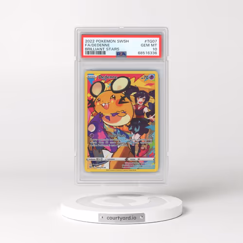 2022 Pokémon Sword & Shield Brilliant Stars #TG07 Dedenne - Full Art (PSA 10 GEM MINT)